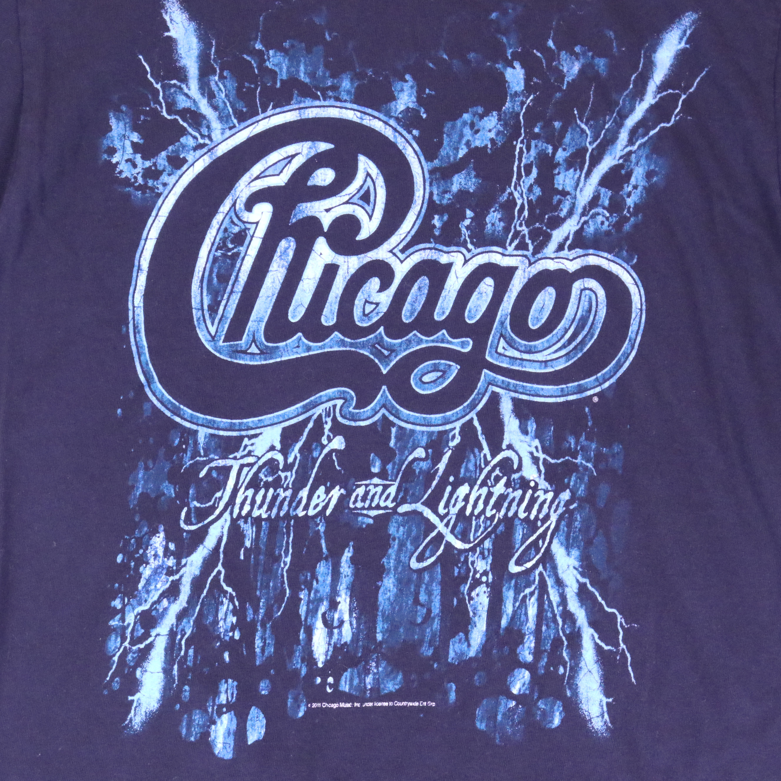 Chicago Thunder and Lightning 2011 World Tour Band T-Shirt Size M — front