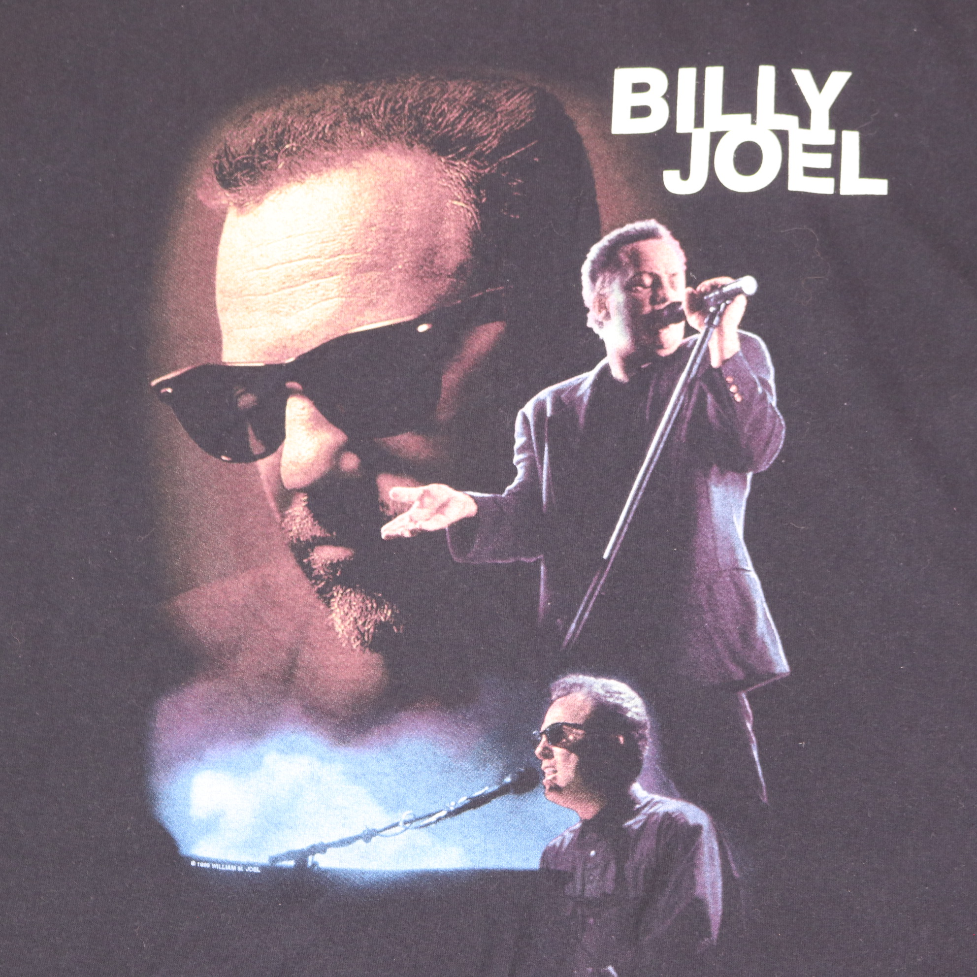 Vintage Billy Joel 2000 Years Tour Concert T-Shirt Black Size L — front