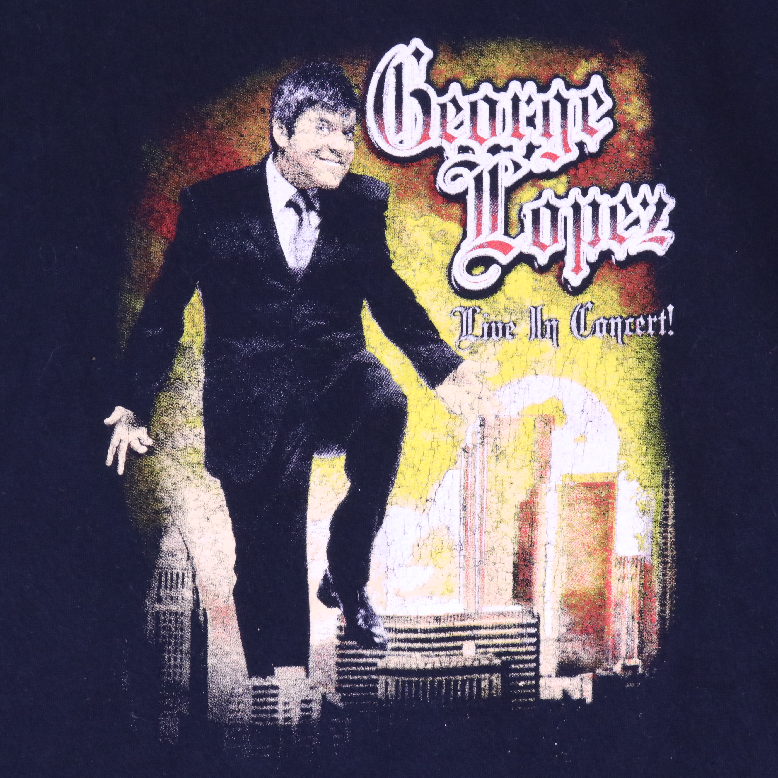 George Lopez Tall Dark & Chicano Tour 2009 Concert T-Shirt XL — front