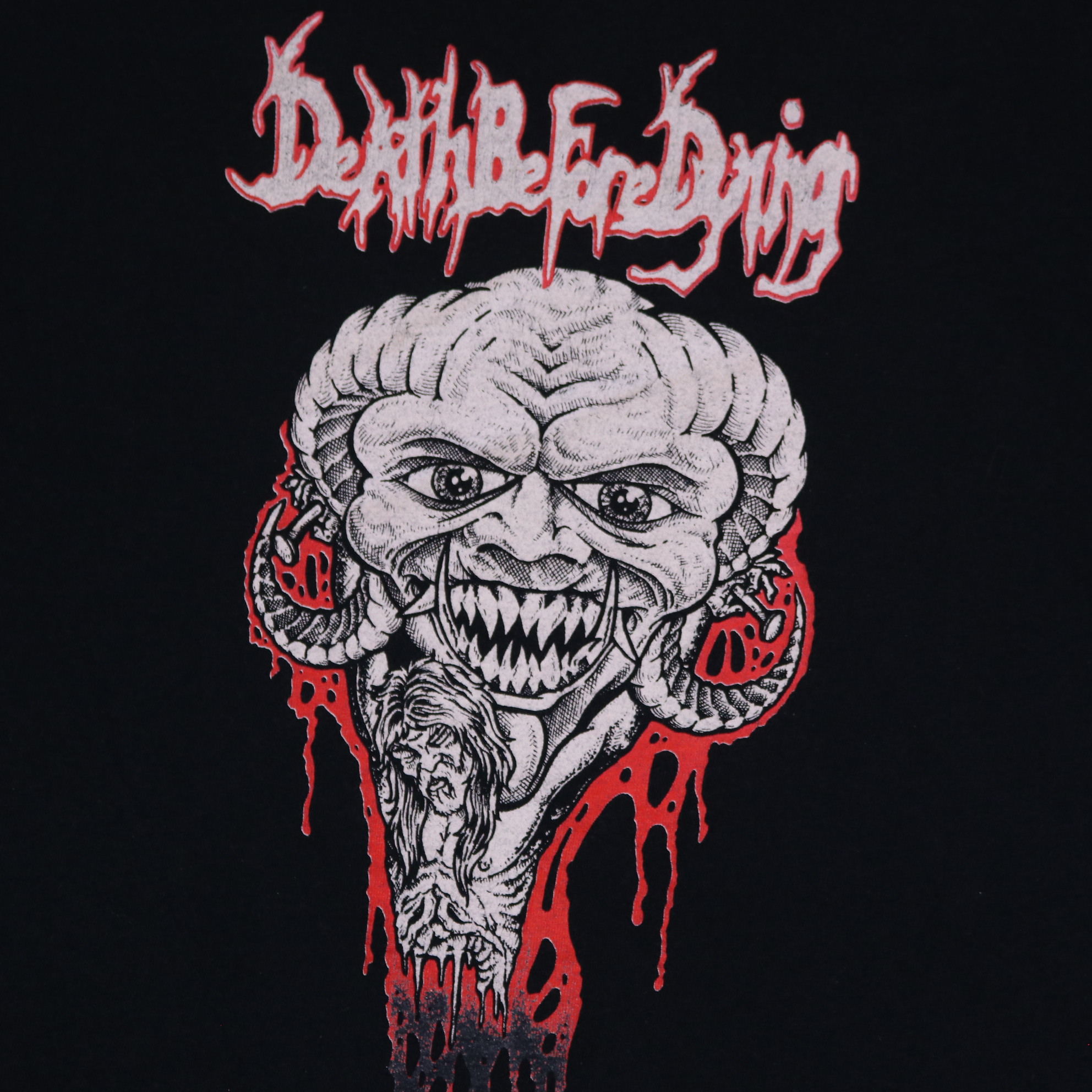 Death Before Dying "None Will Be Spared" Band T-Shirt Black XL — front