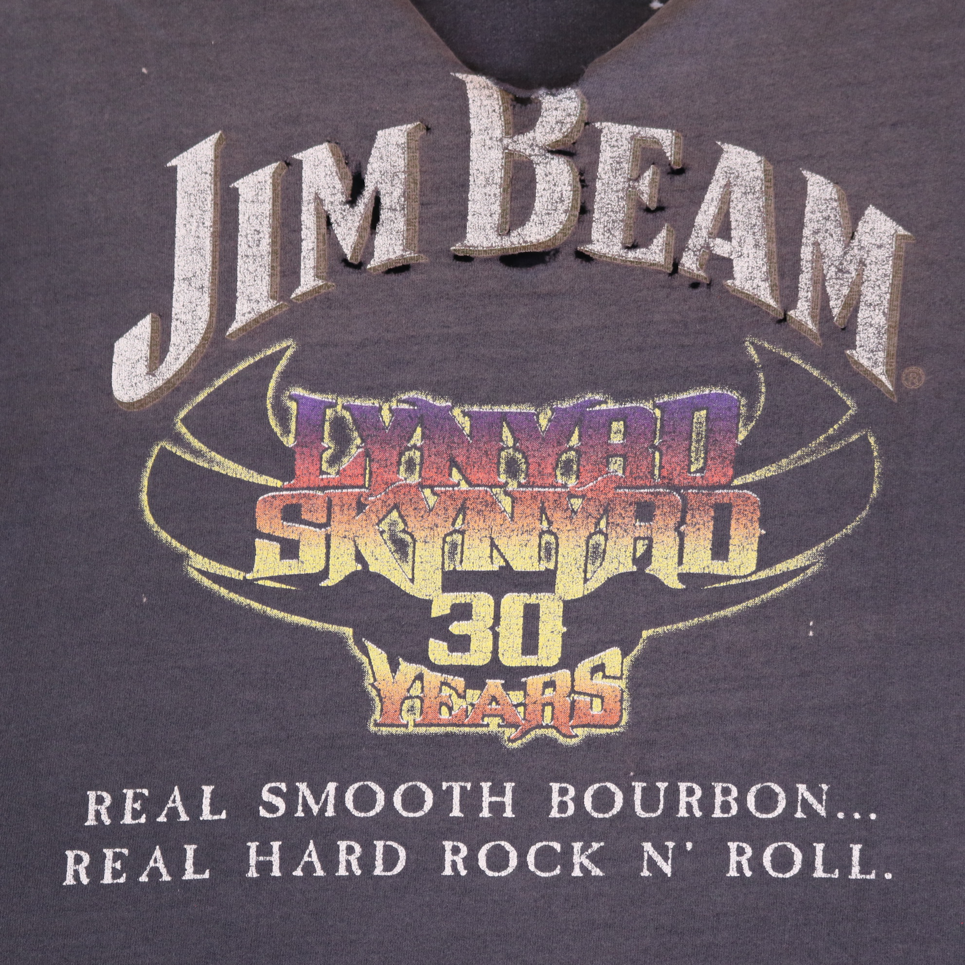 Vintage Lynyrd Skynyrd Jim Beam Vicious Cycle European Tour 2003 Cut-Off Tank — front