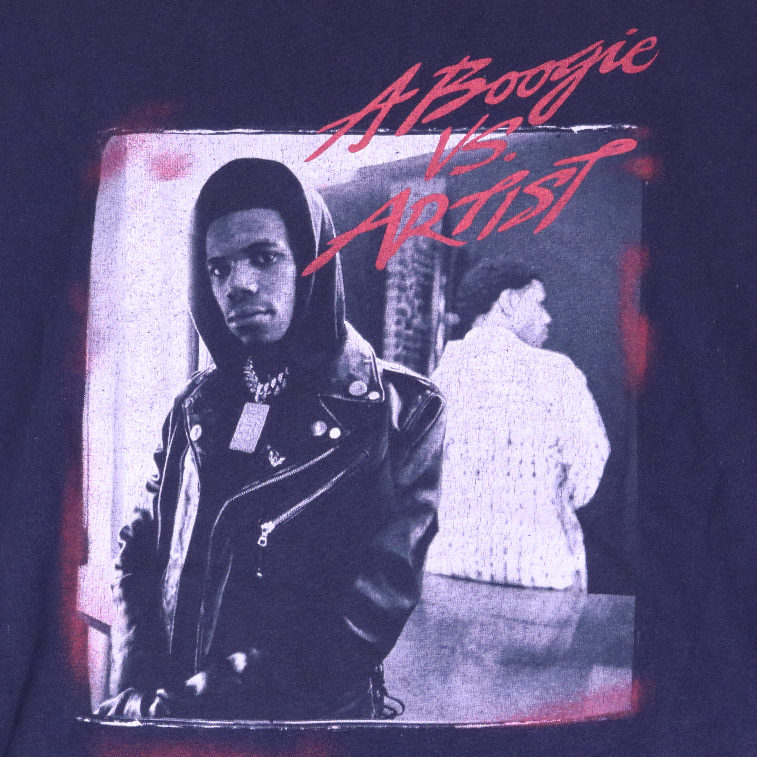 A Boogie Wit Da Hoodie 'A Boogie vs. Artist' Graphic T-Shirt Navy — front